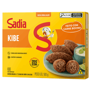 Quibe Congelado Sadia Caixa 500g