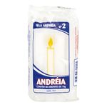 Vela-Comum-N2-Branca-Andreia-Pacote-8-Unidades-19g-cada