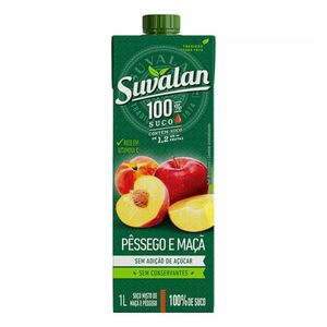 Suco Pêssego e Maçã Suvalan Caixa 1l