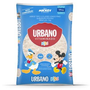 Arroz Branco Tipo 1 Vitaminado Urbano Pacote 1kg