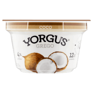 Iogurte Integral Grego Coco Yorgus Pote 130g