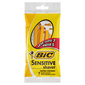 Aparelho Descartável para Barbear Bic Sensitive Leve 7 Pague 5 Unidades