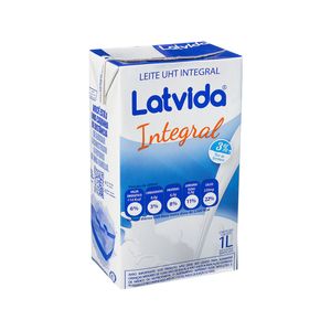 Leite UHT Integral Latvida Caixa 1l