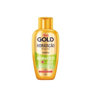 Shampoo Água de Coco Niely Gold Hidratação Milagrosa Frasco 300ml