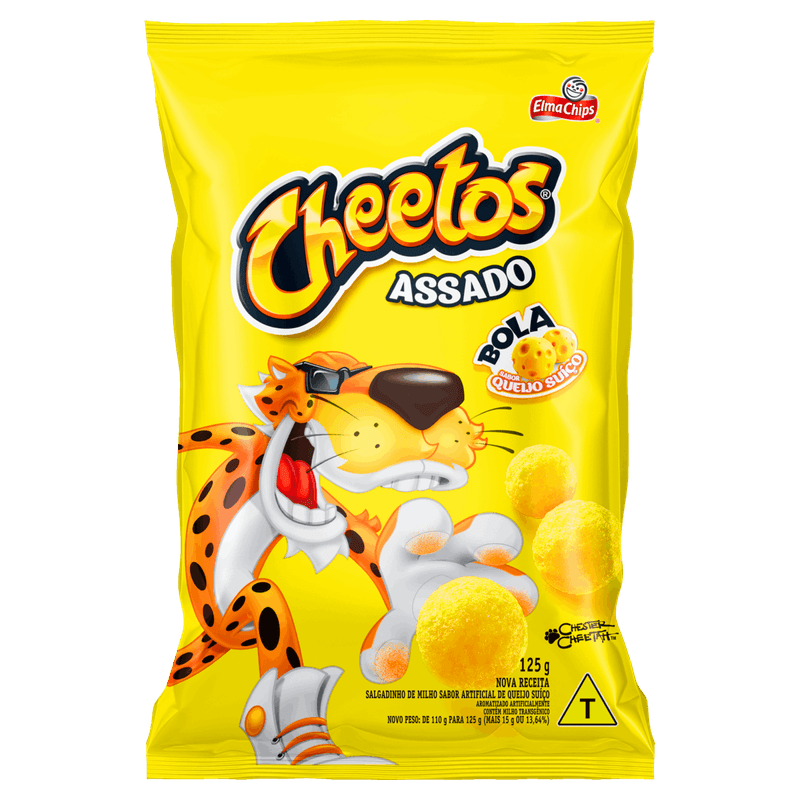 Salgadinho-de-Milho-Bola-Queijo-Suico-Elma-Chips-Cheetos-Pacote-125g