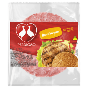 Hambúrguer de Carne de Frango e Bovina Perdigão Pacote 90g