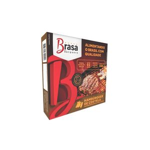 Hambúrguer de Carne Bovina Costela Brasa Burguers Caixa 300g 2 Unidades