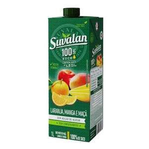 Suco Laranja, Manga e Maçã Suvalan Caixa 1l