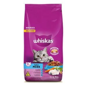 Ração Whiskas Adulto Peixe pe 2,7kg