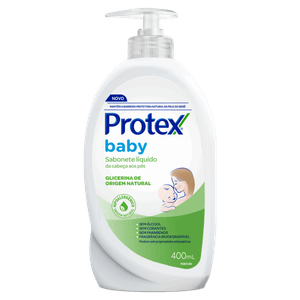 Sabonete Líquido da Cabeça aos Pés Protex Baby Frasco 400ml