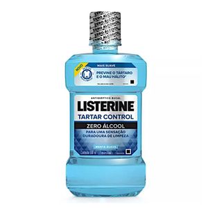 Enxaguante Bucal Antisséptico Zero Álcool Menta Suave Listerine Tartar Control Frasco 500ml