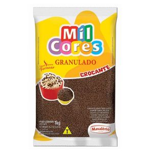 Confeito Granulado Crocante Mavalério Mil Cores Pacote 1kg