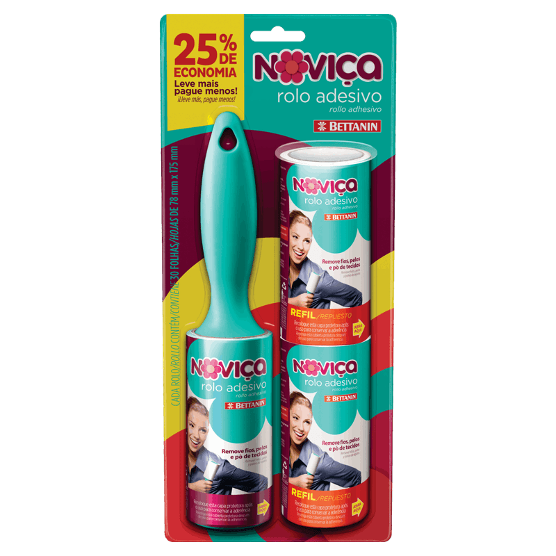 Rolo-Adesivo-para-Roupa-Novica-78mm-x-175mm-30-Folhas---2-Refil-Leve-Mais-Pague-Menos