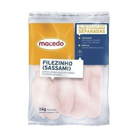 Filezinho de Peito de Frango MACEDO IQF 1Kg