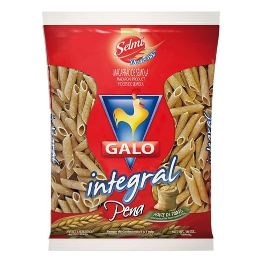 Macarrao-de-Semola-Integral-Pena-Galo-Pacote-500g