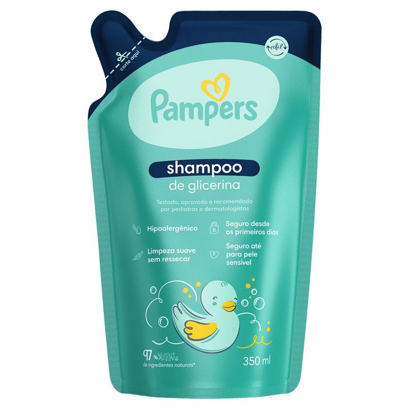 Shampoo-Infantil-de-Glicerina-Pampers-Sache-350ml-Refil