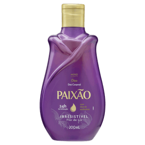 Óleo Deo Corporal Irresistível Paixão Frasco 200ml