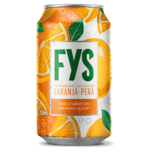 Refrigerante Laranja-Pera FYs Lata 350ml