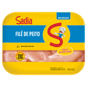 Filé de Peito de Frango em Bifes Congelado Sadia 800g