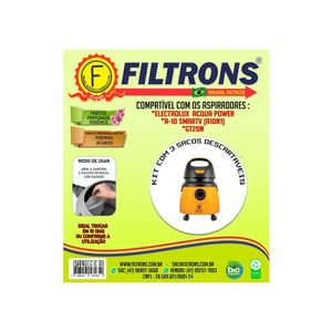 Saco Aspirador de Po Filtrons A10 ct 3un