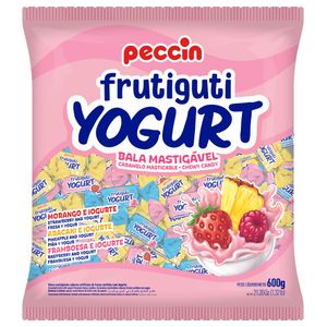 Bala Yogurt Peccin Frutiguti 600g