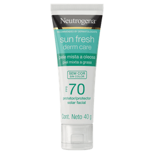 Protetor Solar Facial FPS 70 Neutrogena Sun Fresh Derm Care Bisnaga