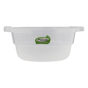 Bacia Plasvale Redonda Transparente 2.5lts  av 1un