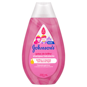 Shampoo Hidratante Johnson's Kids Gotas de Brilho Frasco 200ml