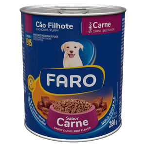 Alimento para Cães Filhotes Carne Faro Lata 280g