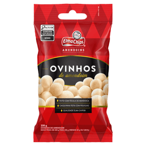 Ovinhos de Amendoim Elma Chips Pacote 235g