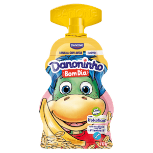 Iogurte Integral Banana com Aveia Danoninho Bom Dia Squeeze 70g