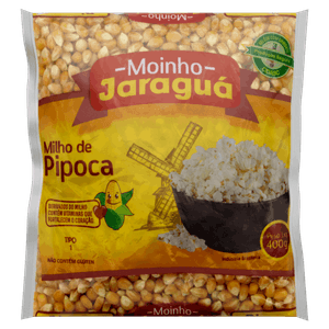 Milho para Pipoca Tipo 1 Moinho Jaraguá Pacote 400g