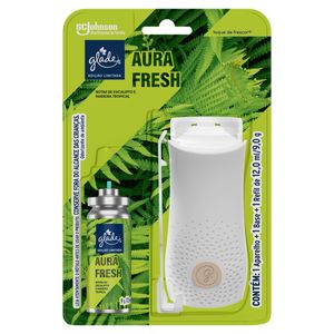 Aparelho e Odorizador de Ambiente Aura Fresh Glade Toque de Frescor Blister 12ml