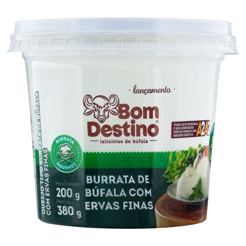 Queijo-Burrata-de-Bufala-com-Ervas-Finas-Bom-Destino-200g