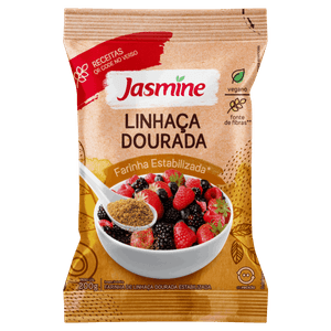 Farinha de Linhaça Dourada Integral Jasmine Pacote 200g