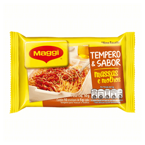 Tempero para Massas e Molhos Maggi Tempero & Sabor Pacote 50g 10 Unidades