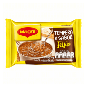 Tempero para Feijão Maggi Tempero & Sabor Pacote 50g 10 Unidades