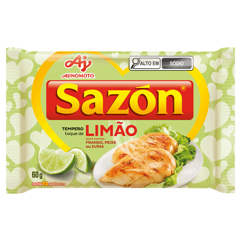 Tempero-para-Carnes-Toque-de-Limao-Sazon-Pacote-60g-12-Unidades