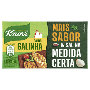 Caldo Tablete Galinha Knorr Mais Sabor Caixa 57g 6 Unidades