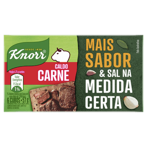 Caldo Tablete Carne Knorr Mais Sabor Caixa 57g 6 Unidades