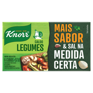 Caldo Tablete Legumes Knorr Mais Sabor Caixa 57g 6 Unidades