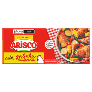 Caldo Tablete Galinha Caipira Arisco Caixa 114g 12 Unidades