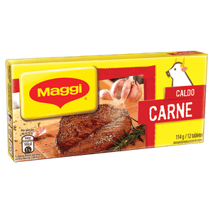 Caldo Tablete Carne Maggi Caixa 114g 12 Unidades