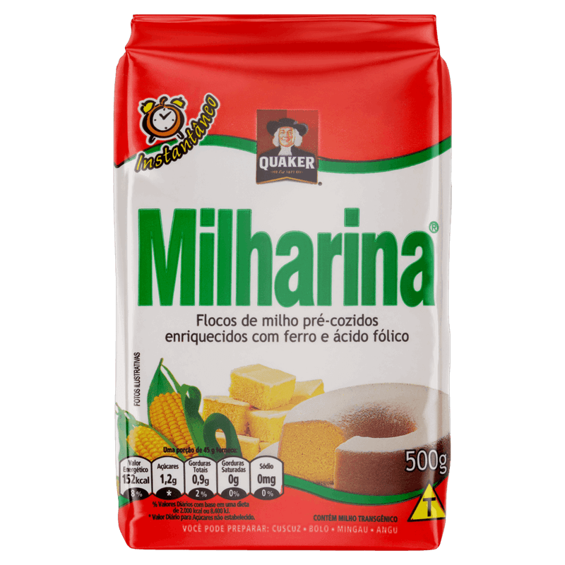 Flocos-de-Milho-Pre-Cozido-Quaker-Milharina-Pacote-500g