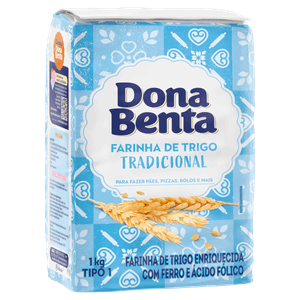 Farinha de Trigo Tipo 1 Tradicional Dona Benta Pacote 1kg