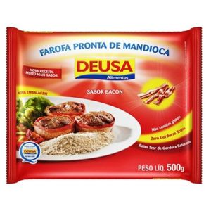 Farofa de Mandioca Bacon Deusa Pacote 500g