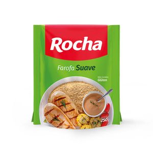 Farofa de Mandioca Suave Rocha Alimentos Pacote 250g