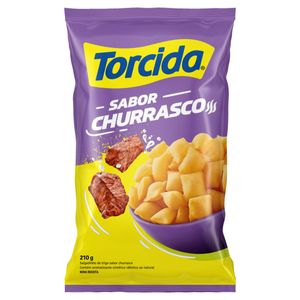 Salgadinho de Trigo Churrasco Torcida Pacote 210g