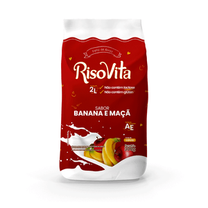 Alimento à Base de Arroz Pó Banana e Maçã RisoVita Pacote 300g