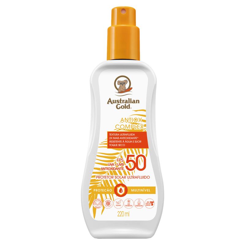 Protetor-Solar-Toque-Seco-FPS-50-Australian-Gold-Frasco-220ml-Spray